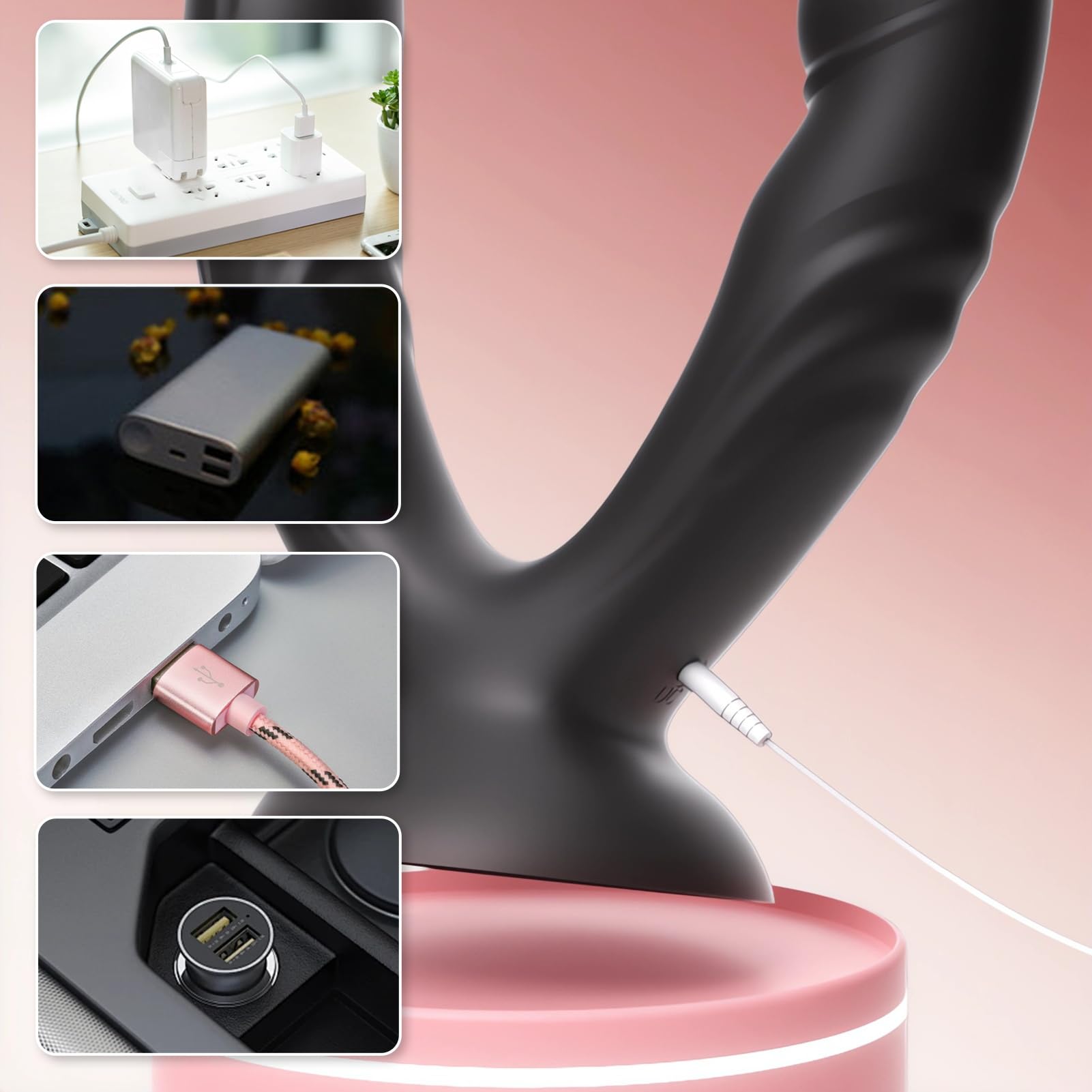 SXOVO Doppio Vibratore Con Telecomando - 10 Livelli Di Vibrazione Per La Stimolazione Del Punto G E Del Clitoride Vibratore In Silicone Liquido Per Coppie, Lesbiche