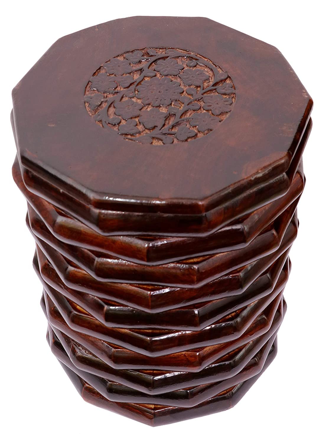 MarkOn® Wooden Stool for Living Room | Side Stool | Table for Bedroom | Stool for- Dressing Table, Bedside, Home, Office, Balcony | Side Stool | Bed Side Stool | Kids Stools (16 inch)-picture-26