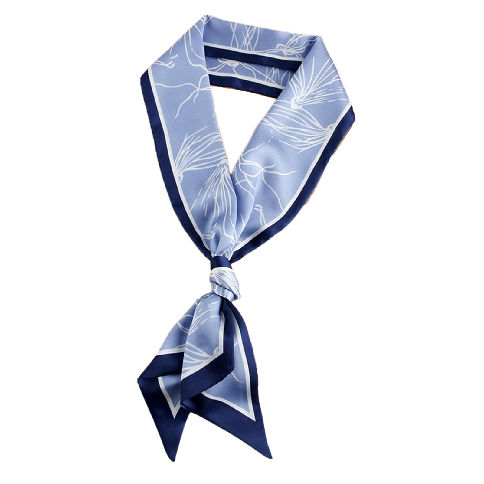 Head Hair Scarf for Women,Silky Long Headscarf Purse Bag Scarfs for Handbag Fashion Satin Neck Scarves Accessories