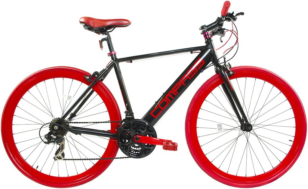 Hybrid Bike, Red/Black