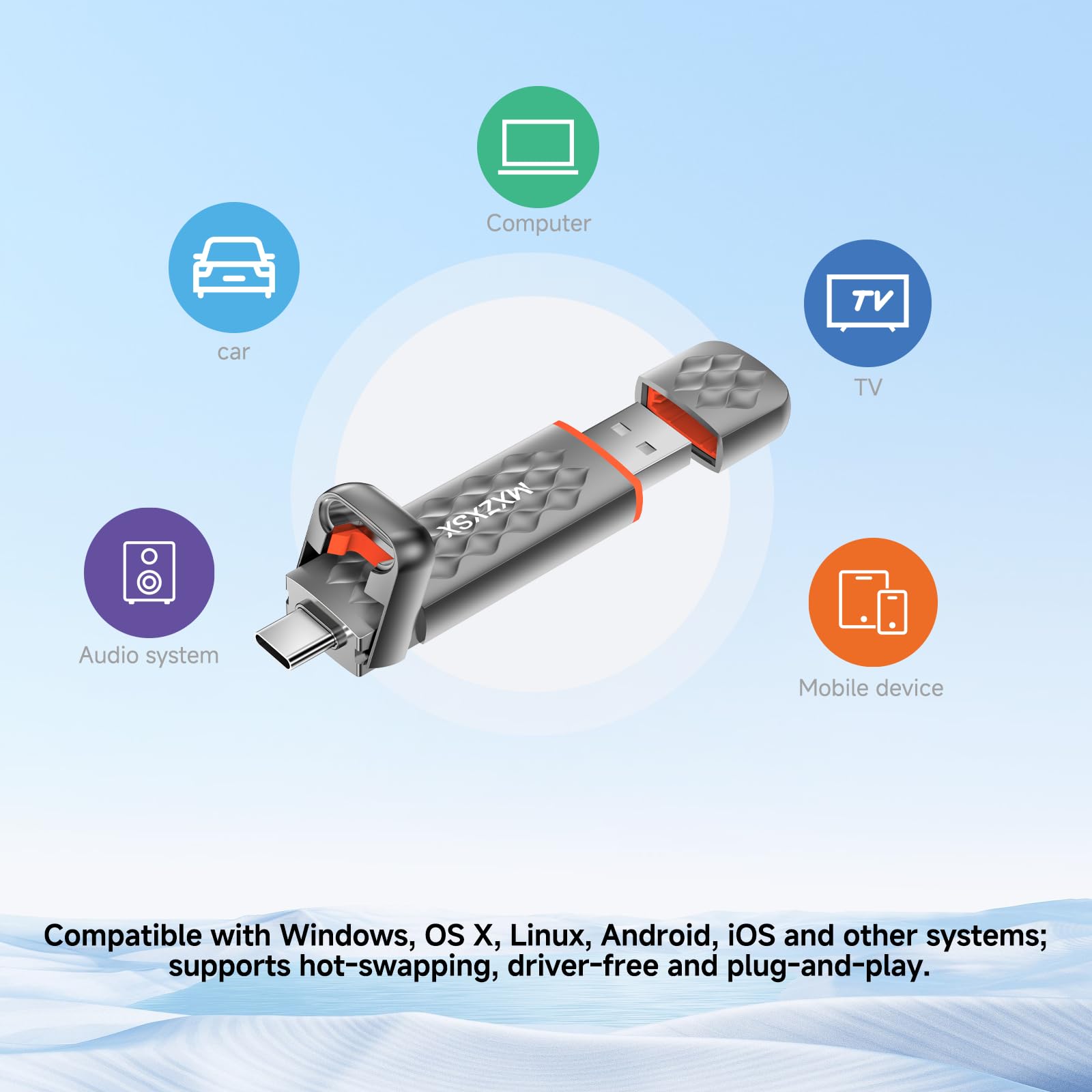 Zewnętrzny napęd na kciuk SSD, 950 GB, do 550 MB/s, USB 3.2 + typ C, do iPhone 15/16/PS4/telefonów komórkowych/tabletów/Windows/Mac, obudowa ze stopu cynku