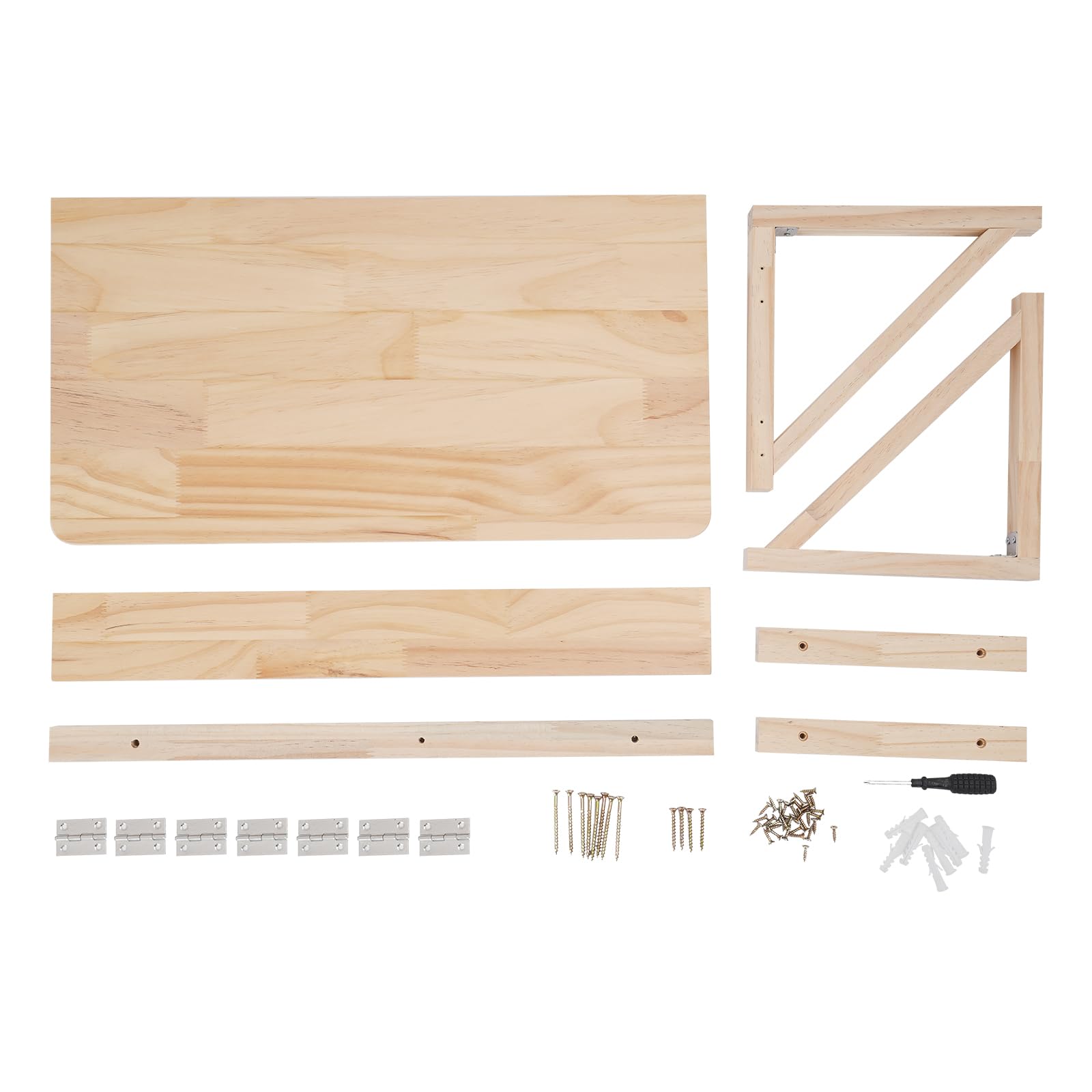 Wandklapptisch Wandmontierter Klapptisch Wandtisch Klappschreibtisch Computertisch Schreibtisch Kiefernholz Platzsparende MöBel für Wohnwagen Lager Garage Wohnzimmer Schlafzimmer usw (60*40*24cm)