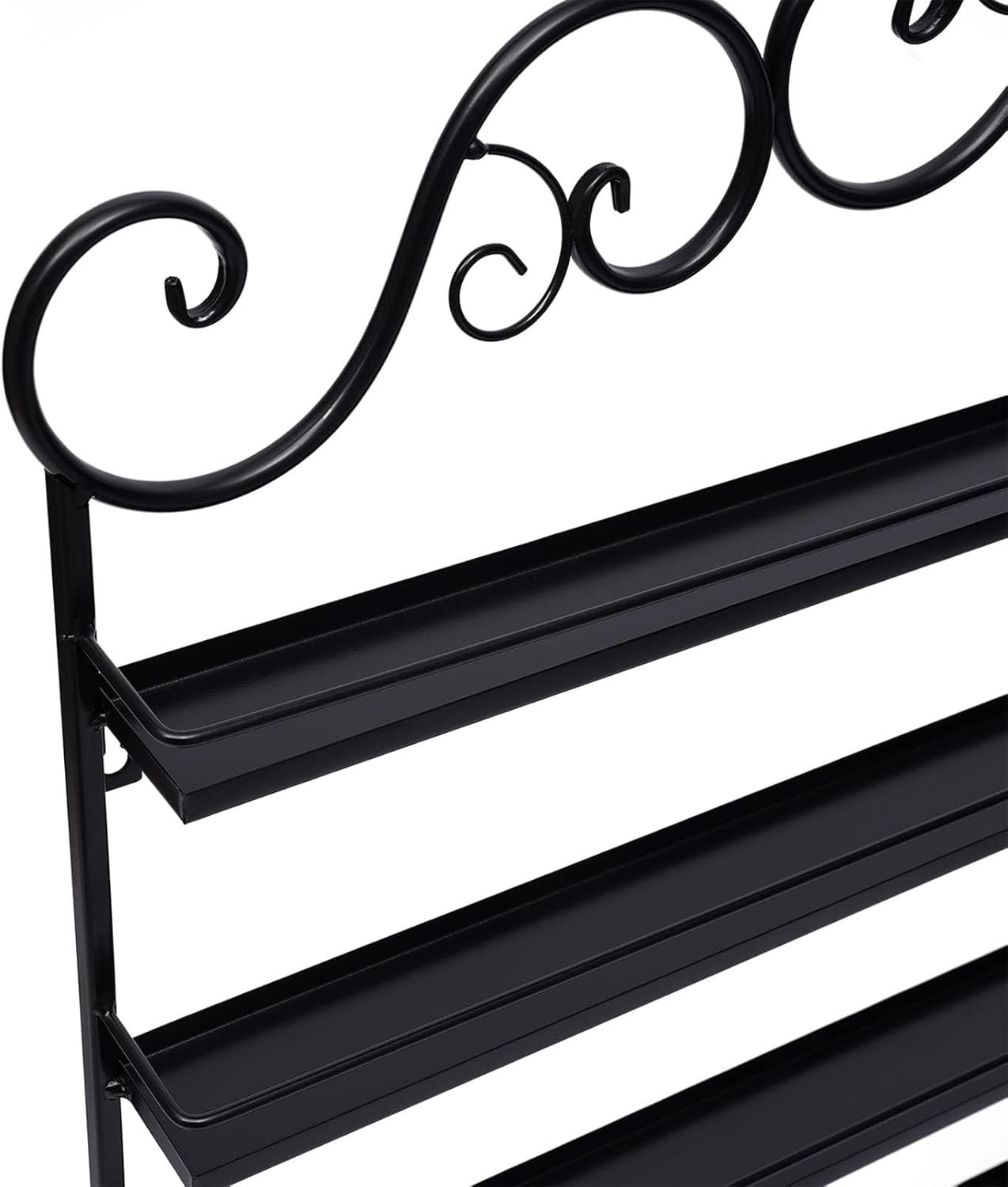 KEuLen Scaffali per Smalti per Unghie Montati Parete, Organizer for smalti da Parete, mensola a Parete, Supporto for Organizer Multifunzionale for Salone/Bellezza/Negozio di Unghie(Black)