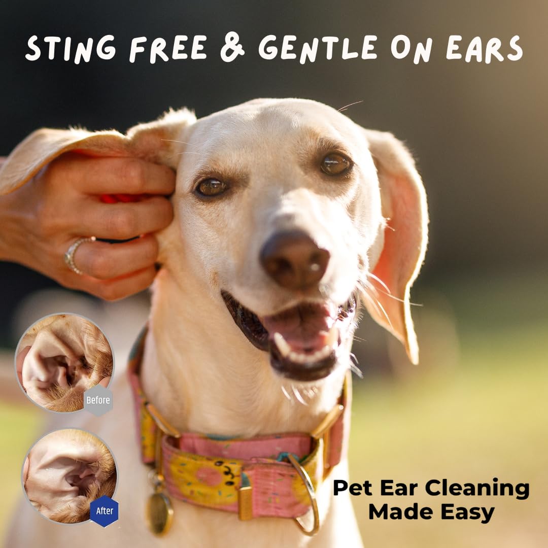 Coco Crush 100% Natural Pet Ear Cleaner-Fastest Itch Relief&Squeaky Clean Ears|for Dogs and Cats|Effective&Gently Removes Dirt&Wax|Prevents Ear Discharge&Odour,Treats Ear Mites(50Ml) 3
