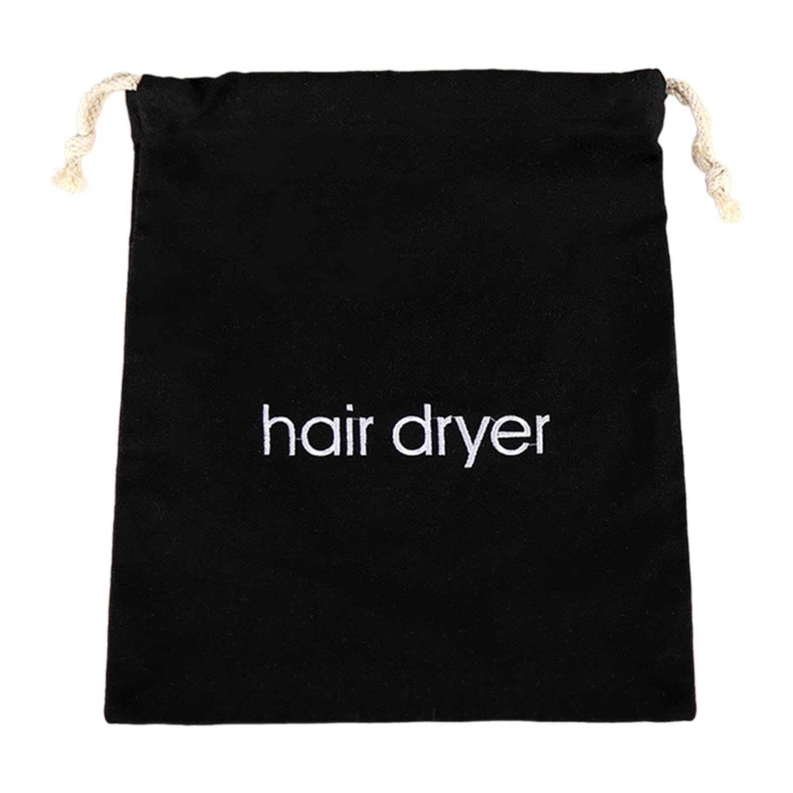 JAZZY PEARLS® Hairdryer Storage Bag Drawstring Bag Dustproof for Gym Business Trips Travel Black-image-38