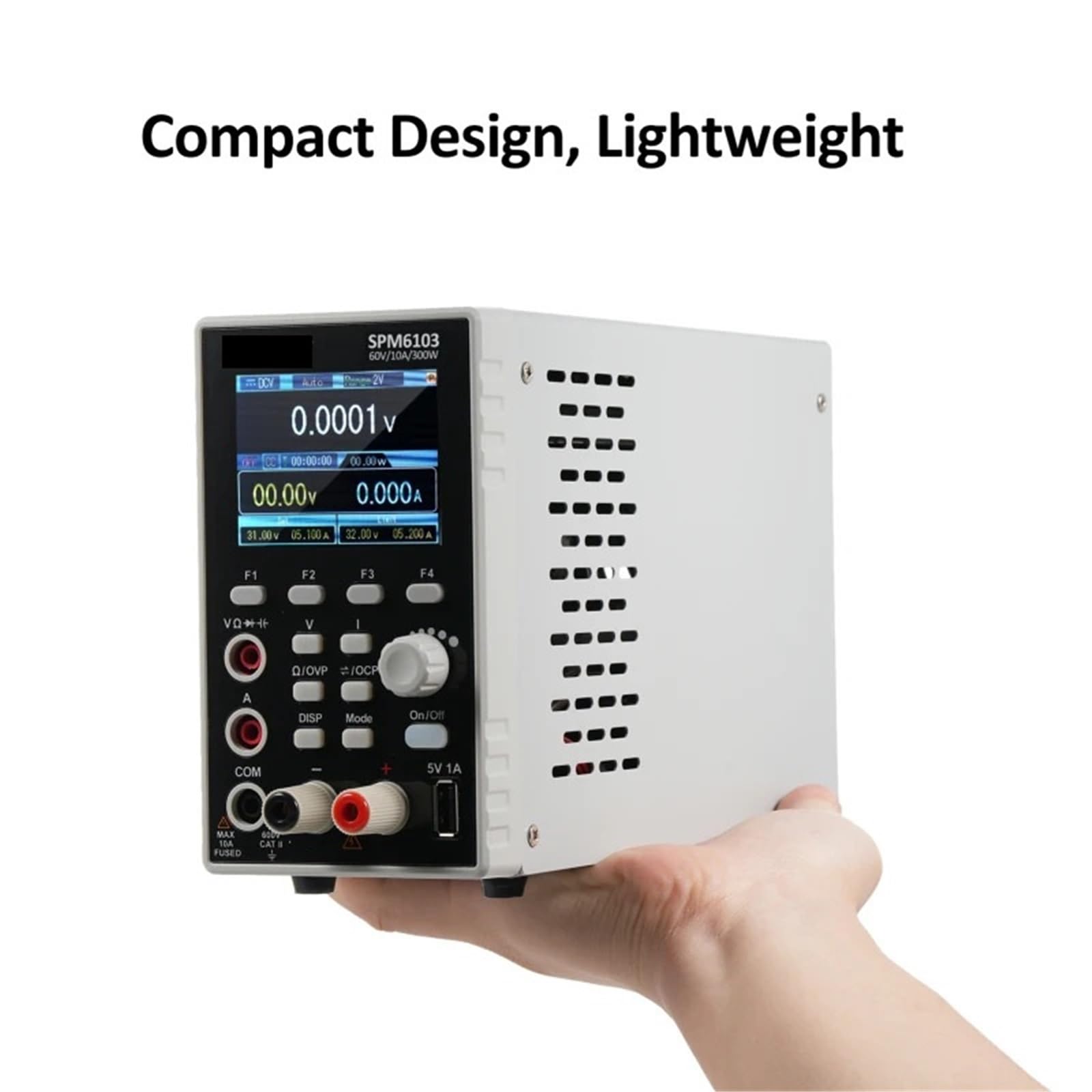 SPM3051 Programmierbares Labornetzteil Tisch-Gleichstromnetzteil mit Multimeter geregeltes Netzteil, Spannungsgetriebe