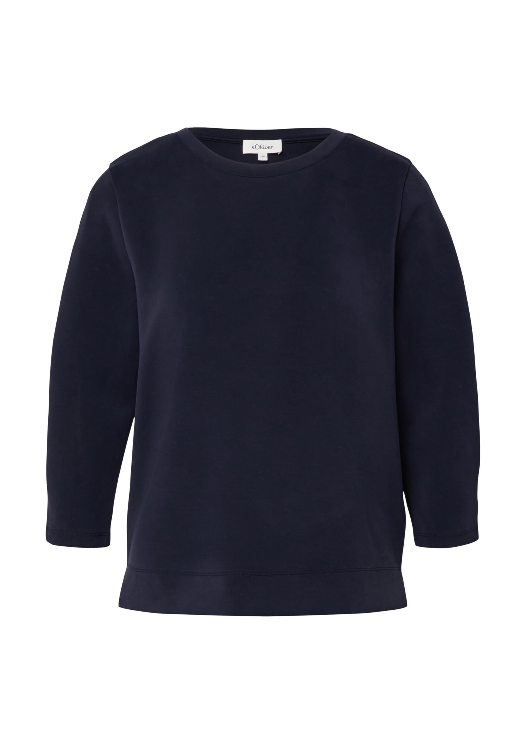 s.Oliver Sweatshirt aus Scuba mit 3/4-Arm