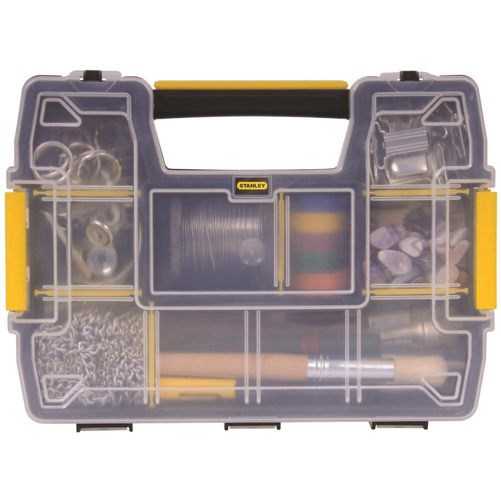 STANLEY SortMaster Organizer Box With Dividers, Light, 1-Pack