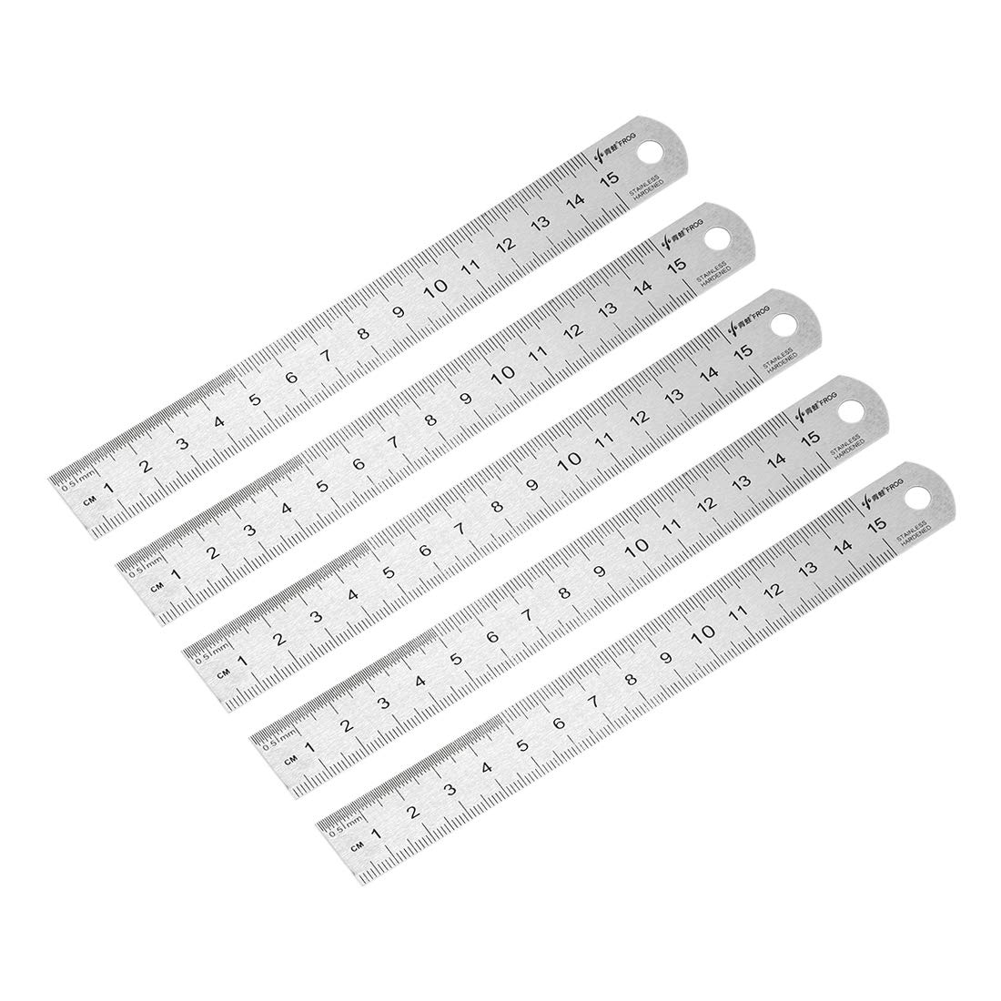 QUARKZMAN 2Pièces Règle en Acier Inoxydable 150Cm/60 Longueur x 1/16Épaisseur x 1-1/2 Largeur Outils Mesure Droit Pouces et en Métrique pour Menuiserie Peinture Artisanat Couleur Argentée