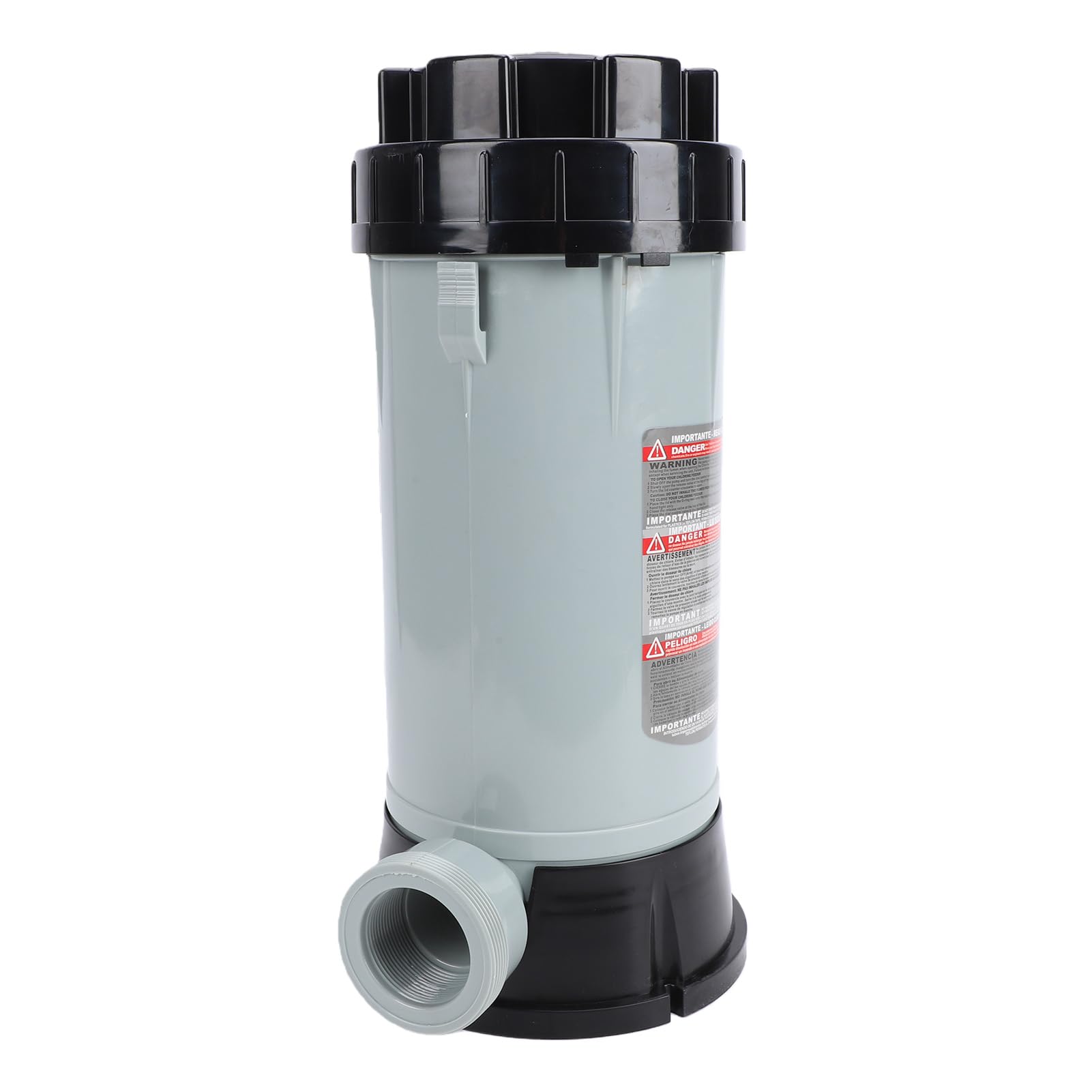 Chrees Chlorinateur Automatique de Piscine, Chargeur en Ligne en Plastique avec Débit Réglable et Loquet de Dégagement pour Piscines Hors Sol et Creusées jusqu'à 40 000 Gallons