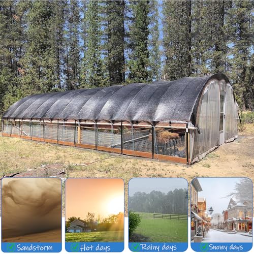 90% Black Shade Cloth Plants Cover Sun Shades Outdoor patio12 x 20 FT UV by HSHADETTARP - Used condition - Image 6