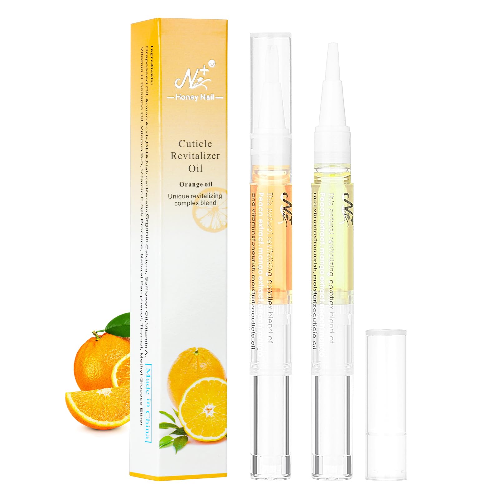 LOPHE Olio per Unghie e Cuticole, 2 Pezzi Penna per Olio Set di Oli per Cuticole, Trattamento delle Unghie, Nail Moisturizer, Nail Care Pen Formula Non Grassa