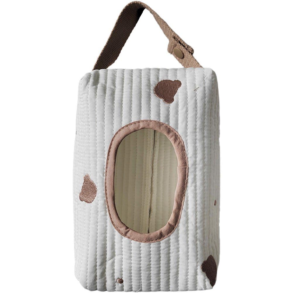 Dianzan Wet Wipes Case Cartoon Animal Wet Wipes Pouches Flip Cover Wet Wipes Dispensers Reusable Refillable Car Hanging Tissue Storage Box