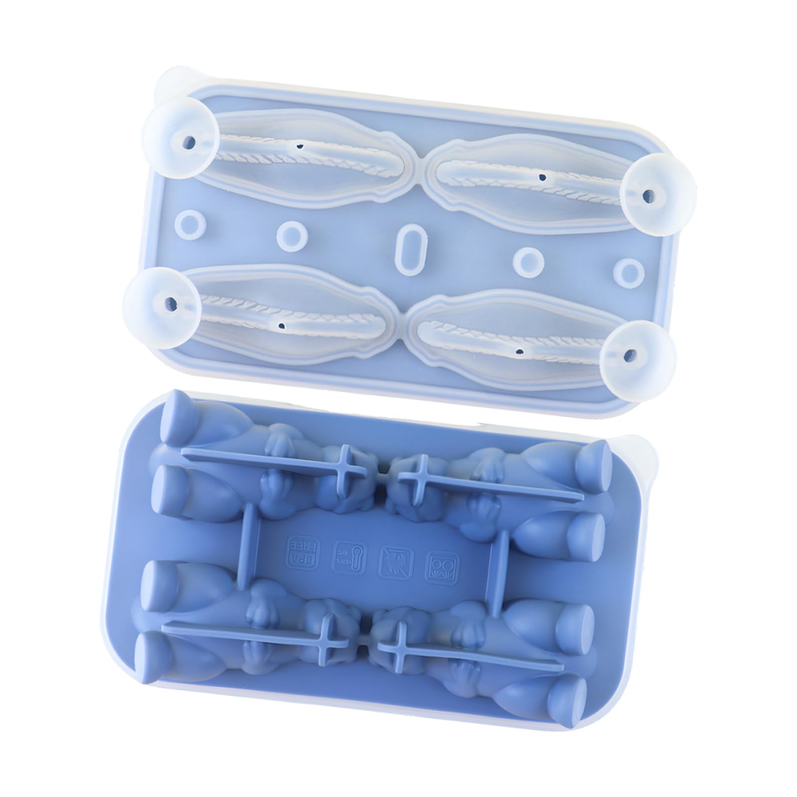 Buxuaaaa Creative Dinosaurs Shape Ice Cubes Maker Fun Freezing Cubes Maker for Cocktails and Childrens Themed Event Candy Molds