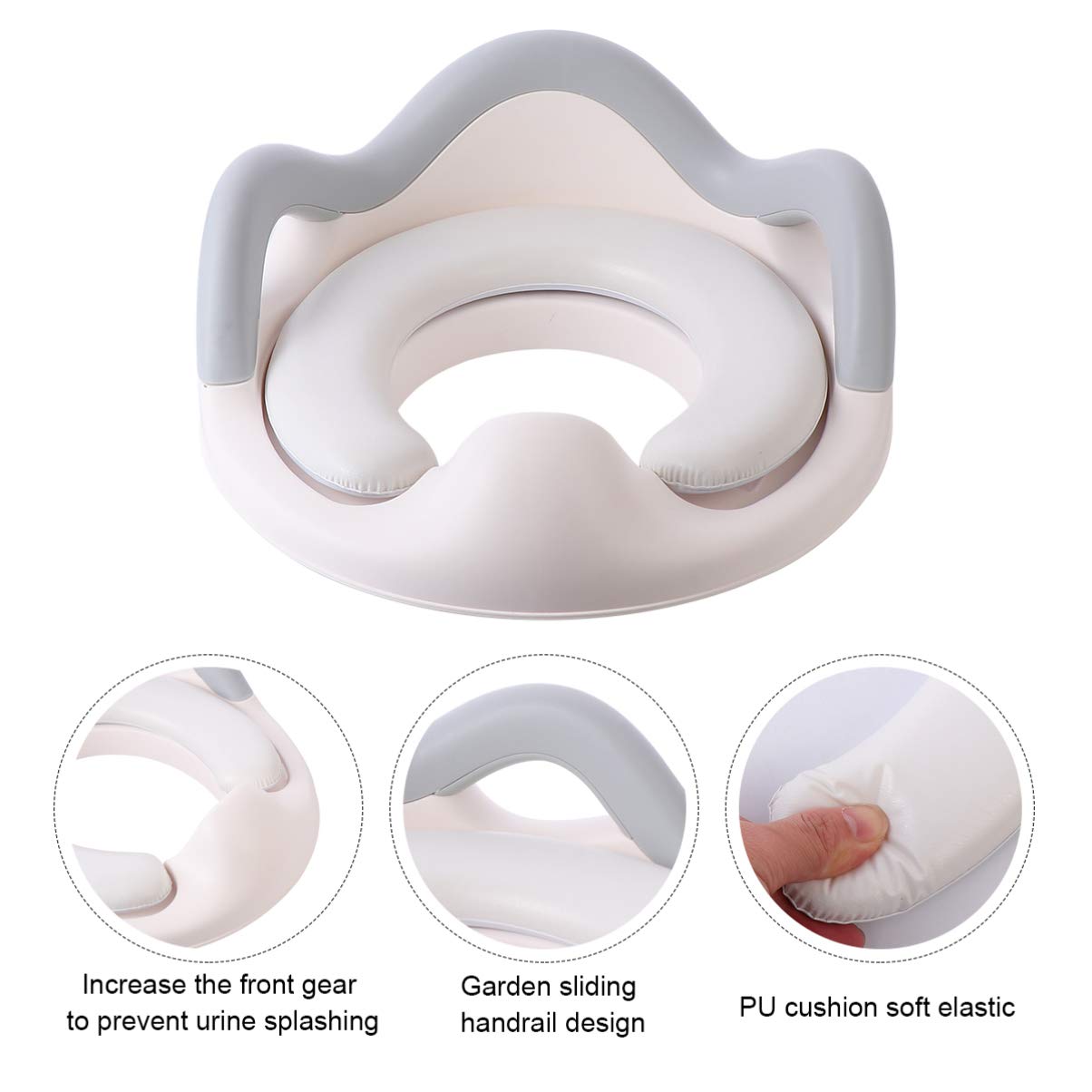 1 Pc Rondella Del Sedile Del Water Vasino Sicuro Bambini Sedia Da Toilette Sedile Del Water Per Vasino Sedile Vasino Sedile Copriwater Plastica Portatile Viaggiare Sgabello Bianca