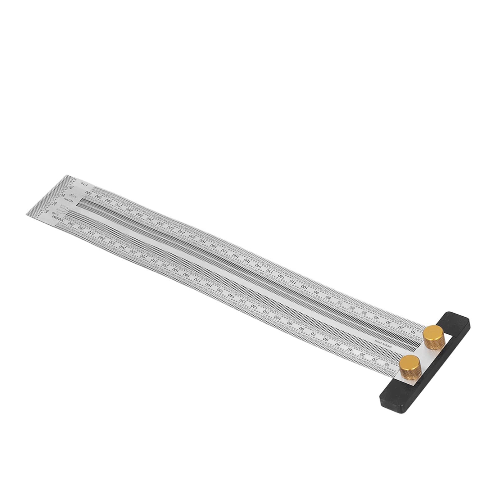 Regla de Trazado de Escala de Precisión de Acero Inoxidable, Herramienta de Medición de Carpintería, Kit de 0-300mm