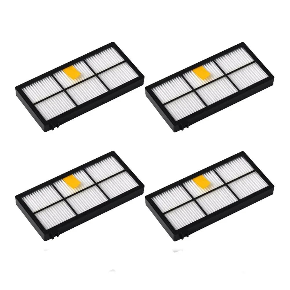 Replacement Parts compatible with iR-obot Room-ba 800 900 Series 805 860 870 871 880 890 960 980 Vacuum Cleaner Roller Filters Side Brushes Replace parts(8-1)