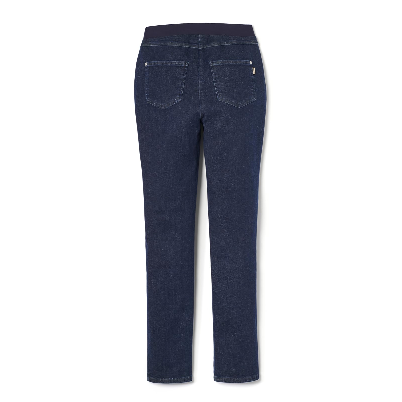 COSMA Damenjeans Anna – Komfortable Slim-Fit Schlupfjeans mit elastischem Jersey-Gummibund. Bequeme Mid-Waist Jeggings im klassischen Denim-Look für Alltag & Freizeit. Damenhose Made in Europe.