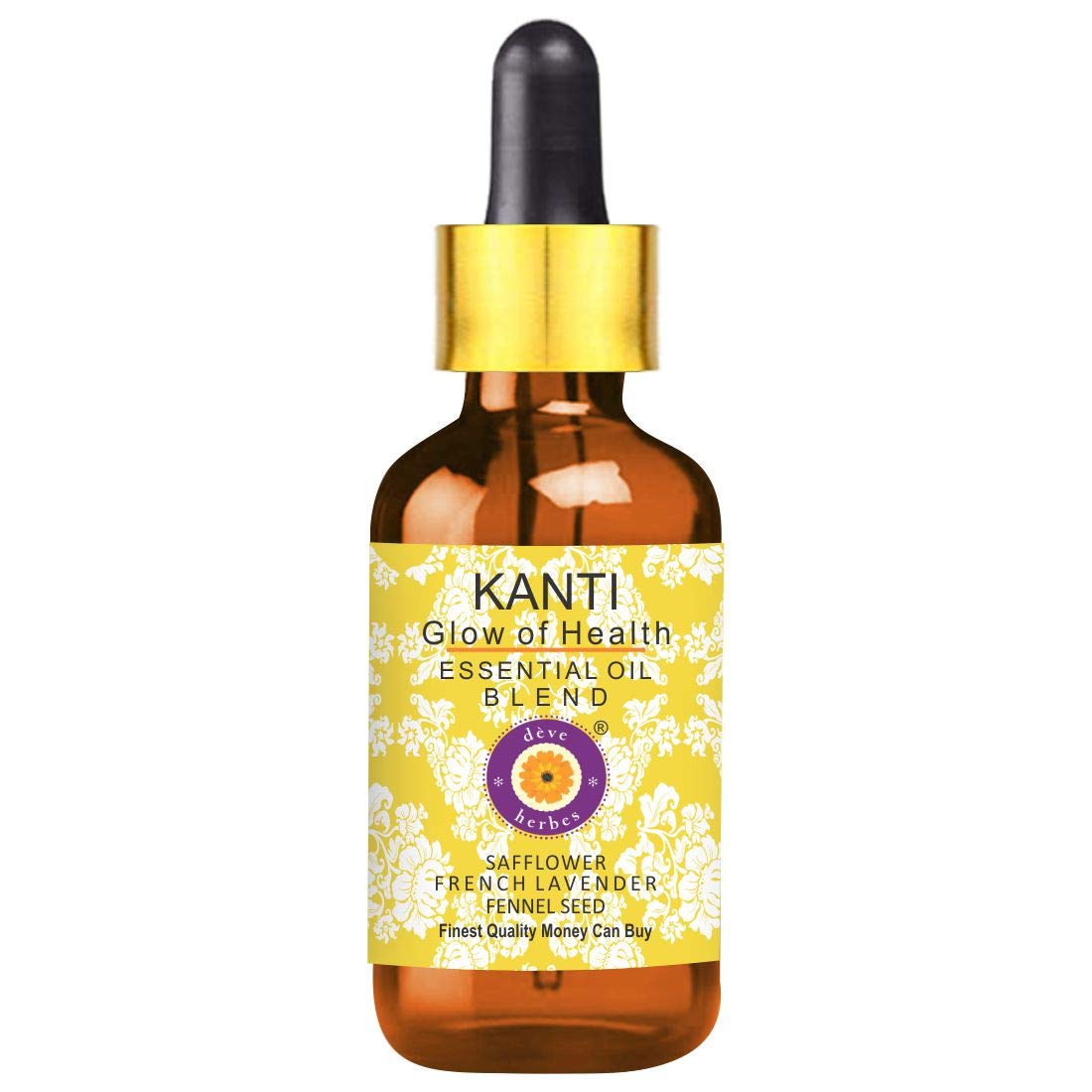 dève herbes Kanti - Glow of Health. Complete Nourishment for Face. Ayurvedic Fomulation for Blemish Free, Acne Free, Even Tone Glowing Skin 50ml (1.69 oz)