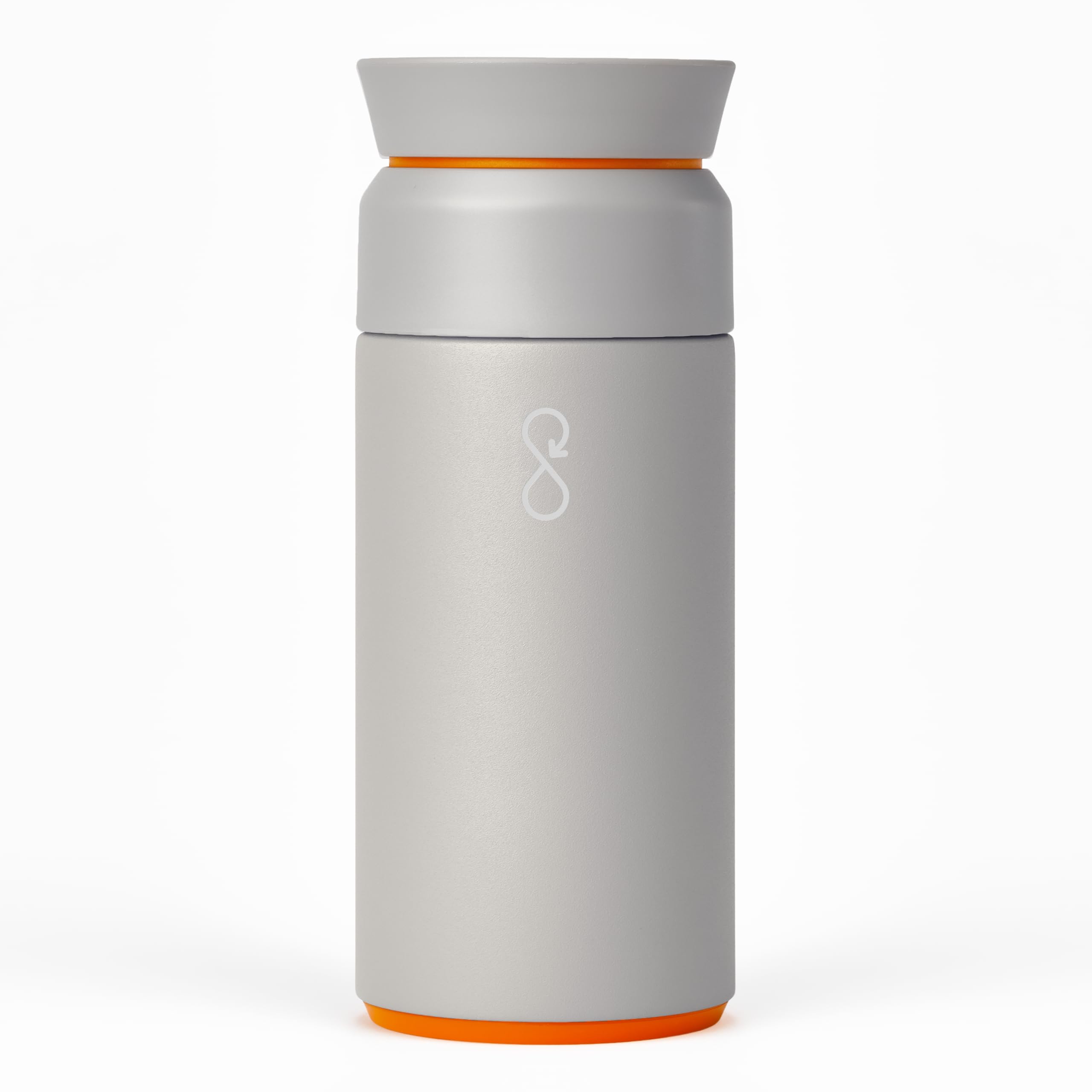 Ocean Bottle - Recycled Stainless Steel Brew Flask - Eco-Friendly & Reusable Bottle - Rock Grey - 12 oz