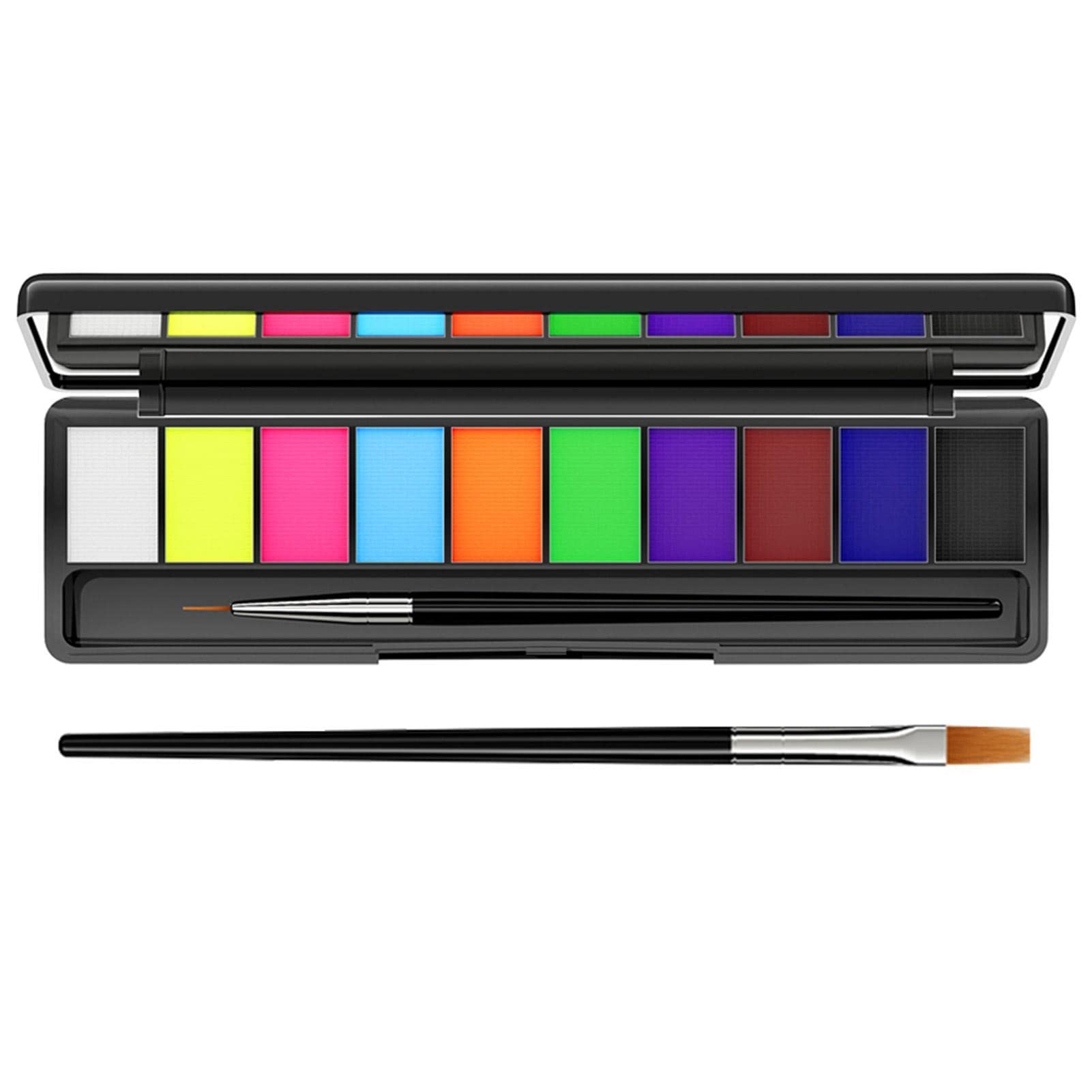 Buy Face Painting Kit 10 Colors UV Glow Water Activated Face and Body