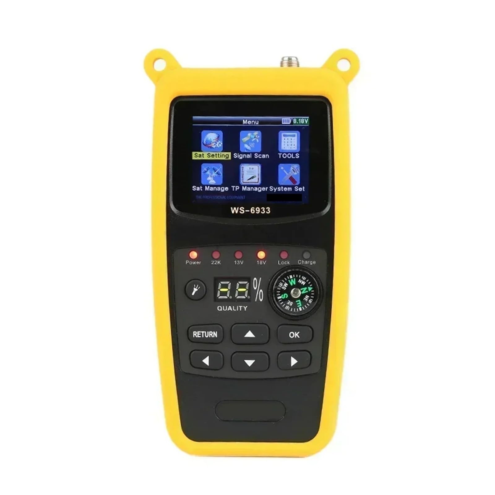 Détecteur de Satellite numérique WS-6933 DVB-S2, récepteur de Mesure de Signal avec écran LCD de 2.1 Pouces pour Le dépannage