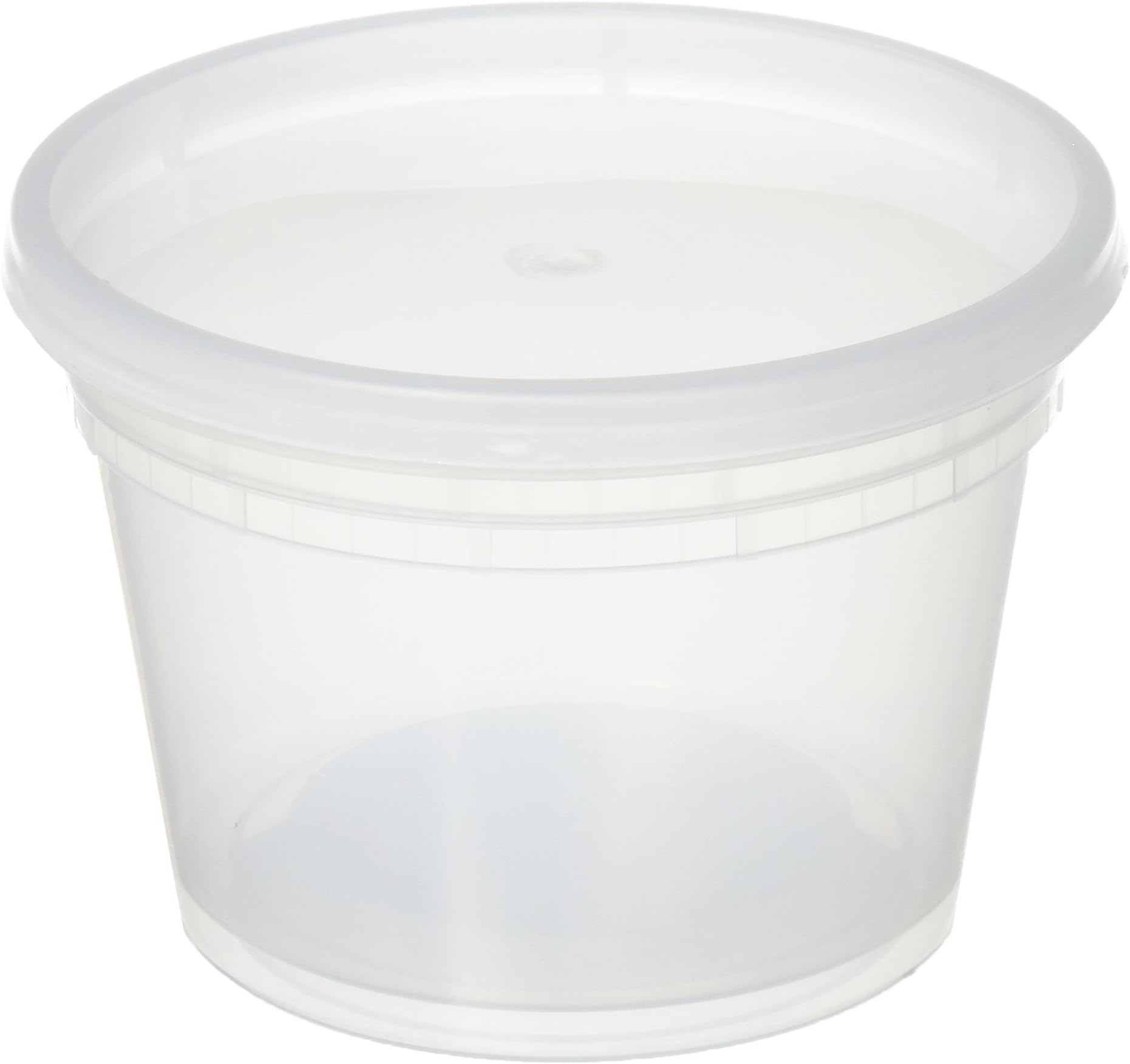 Deli Food Storage Containers with Lids, 16 Ounce, 12 Count