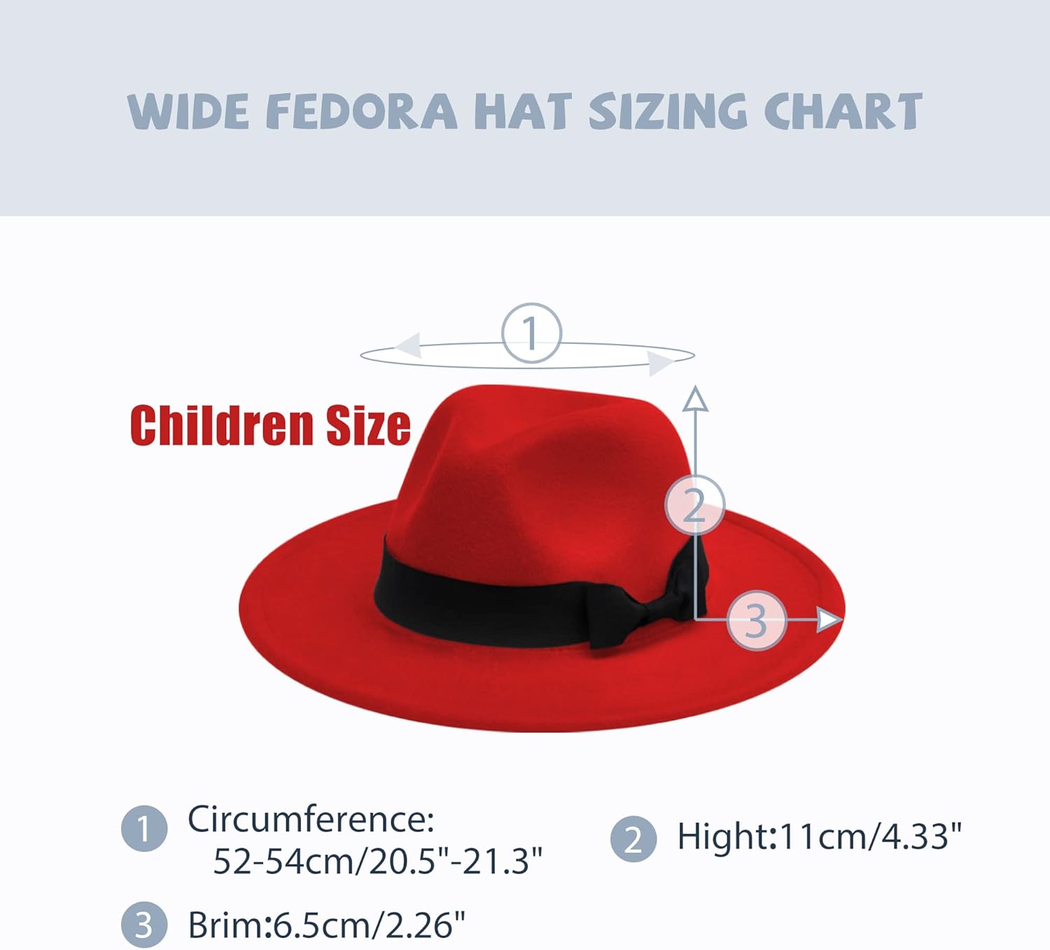Wide Brim Fedora Hats for Kid Classic Panama Hat Show Best Xmas Gift for Boys Girls