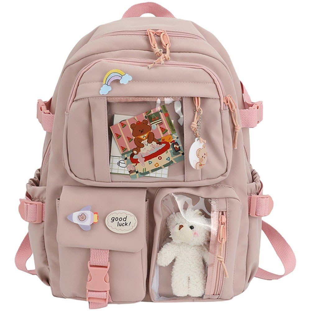 Sac à dos de grande capacité style kawaii pour ranger facilement toutes ses affaires d'école