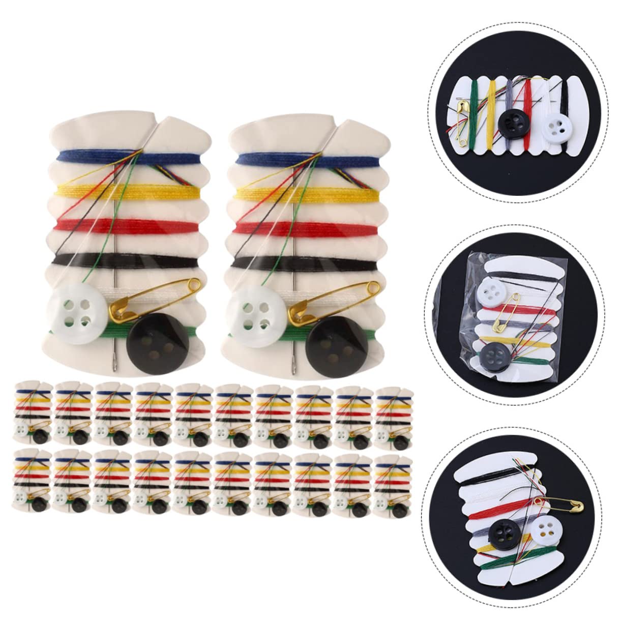Operitacx 300sets Cucito Portatile da Kit Professionale per Cucire con Accessori Completi per Decorazioni Pratico per Viaggi e Uso Domestico