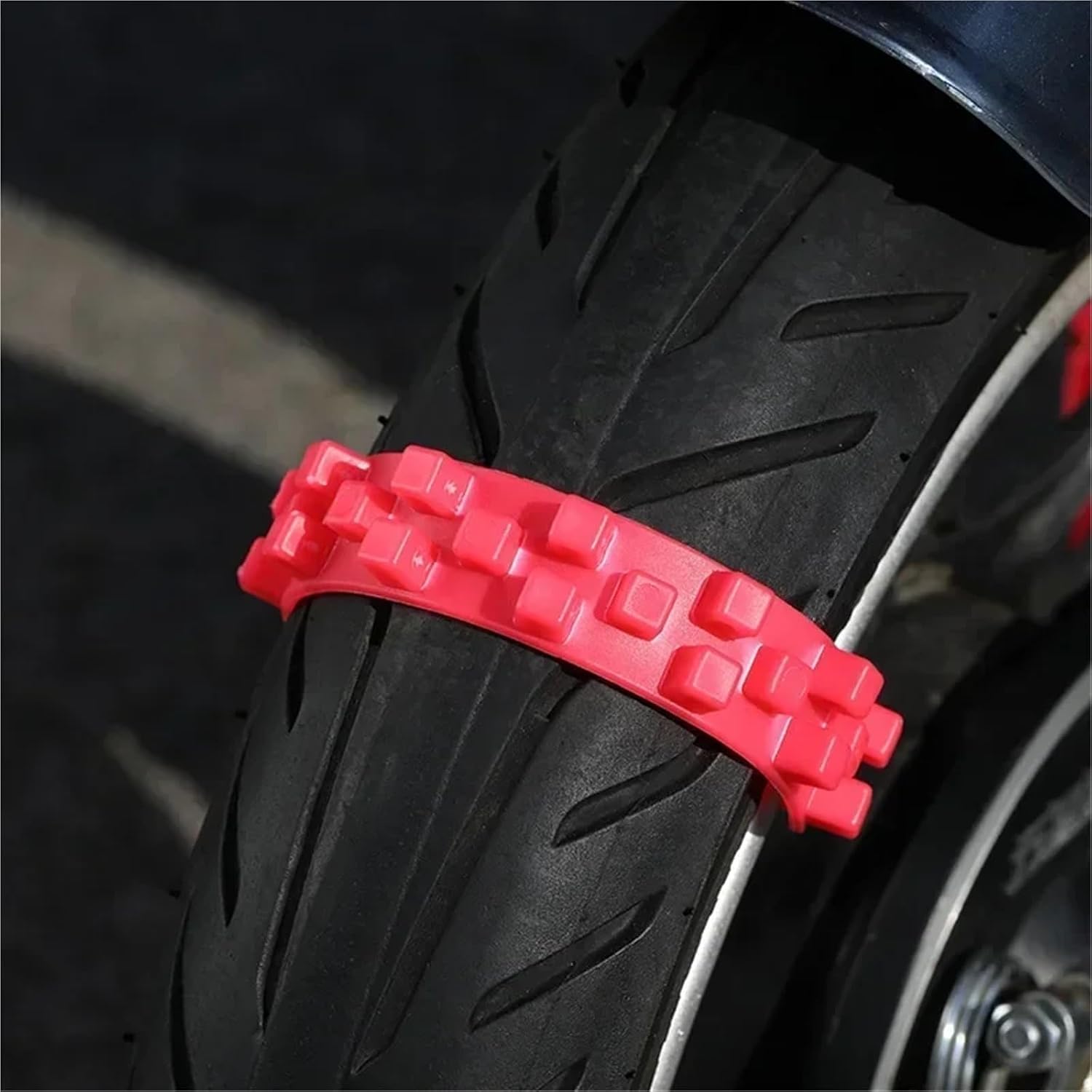 Zip Tie Tire Chains 50Pcs Universal Anti-skid Chain for Motorcycle Bicycle Tire Wheel Tie Outdoor Emergency Snow Accessories Winter