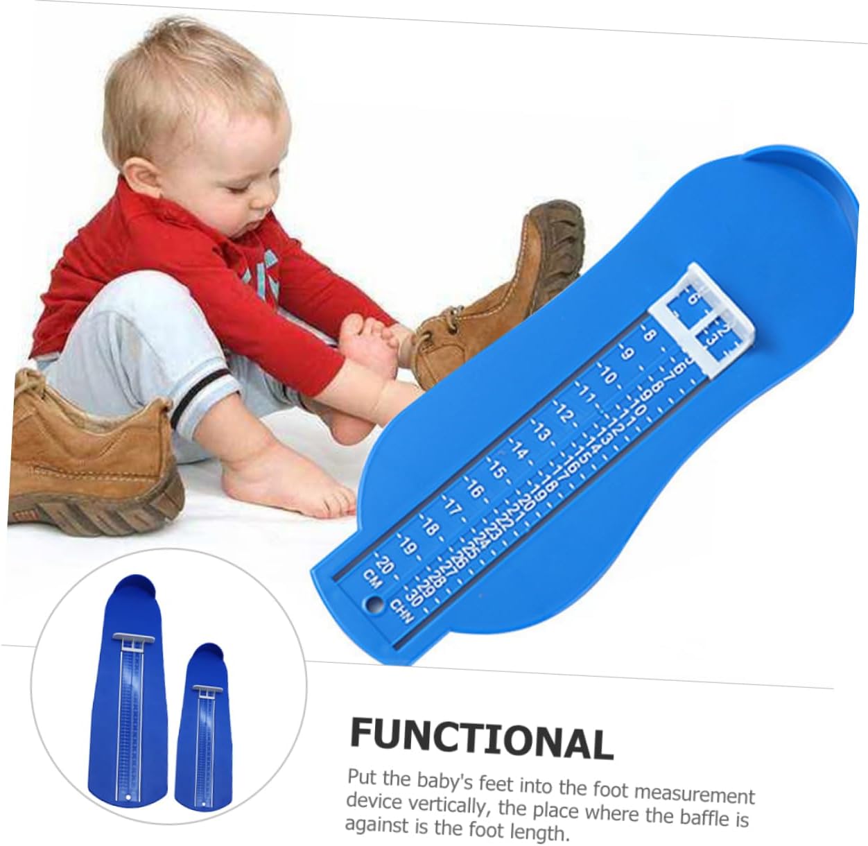 2pcs Boys and Girls Foot Measuring Device Accurate Shoe Measuring Ruler for Toddlers Easy to Use Foot Measurement Tool for Boys and Girls Shoe Fitting