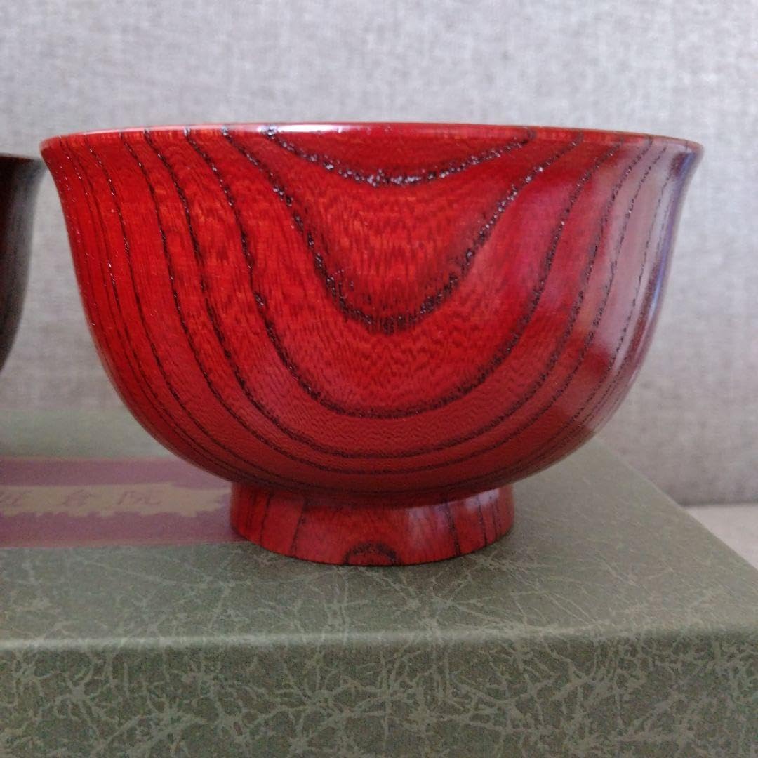 高級漆器　山中木製漆器　木地師　久保出章ニ　伝統工芸士　桜材　お茶漬け椀 Amazon.co.jp: ）匠倉院 木製漆器ペア椀（山中漆器 久保出章二作