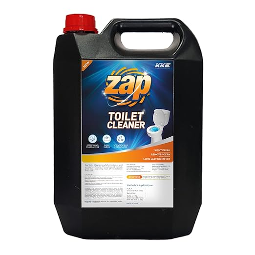 Zap Toilet Cleaner Concentrate Liquid 5 Liter Shiny Clean, Remove