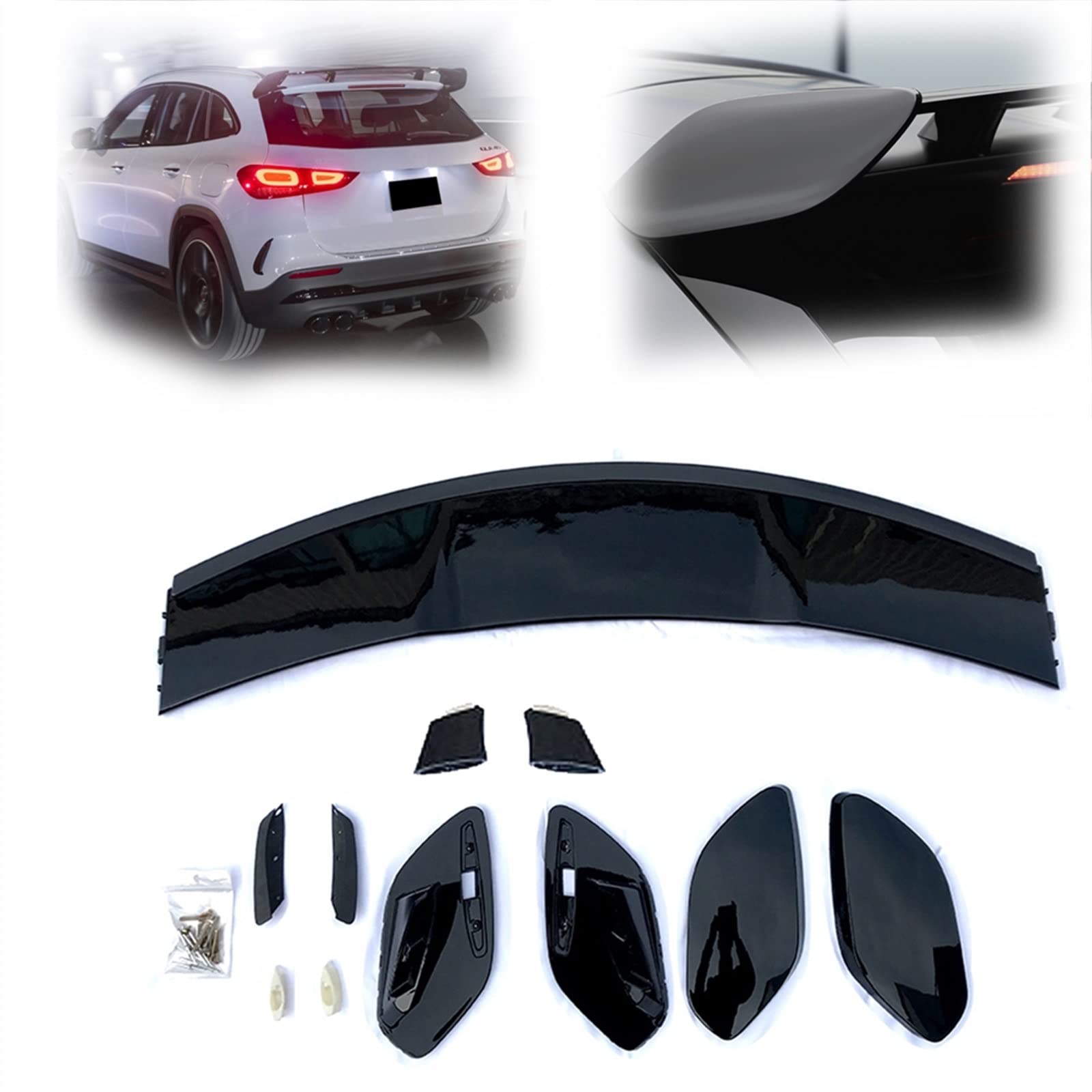 Aileron arrière de voiture pour Benz GLA200 250 customisation spoiler coffre toit ABS