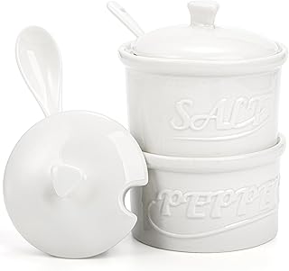 Hacaroa Set of 2 Ceramic Salt and Pepper Cell...,