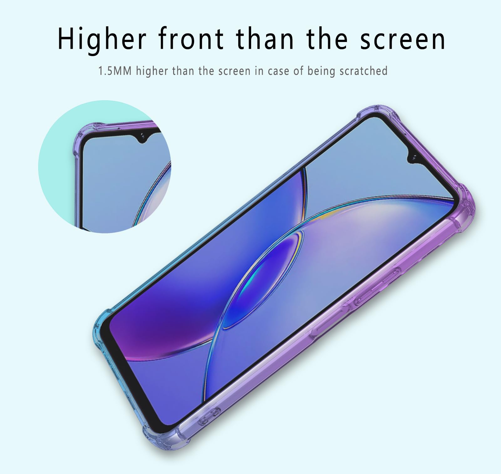 HAOYE Cover Portafoglio Per VIVO Y17s – Custodia A Libro Con Farfalla 3D, Pelle PU, Slot Carte E Supporto (Viola Chiaro) - 3