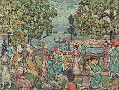 Affiche Maurice Brazil Prendergast peinture sur la plage poster mural 60x90cm