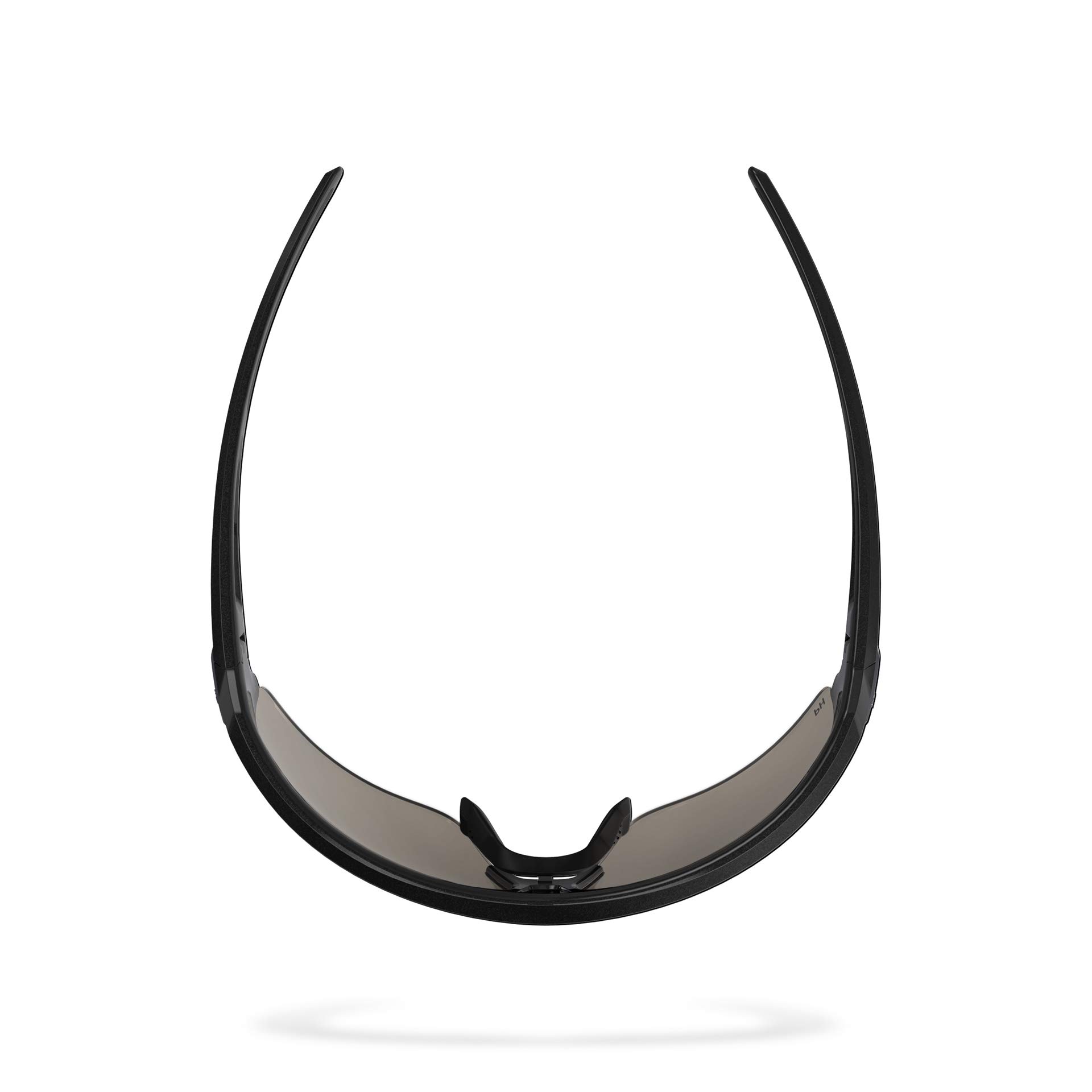 BBB Cycling Fahrradbrille Impulse PH | Herren und Damen Sportbrille Sonnenbrille mit Photochromatic Gläser | Polycarbonat Grilamid | MTB Rennrad Urban Radsport | Gloss Metallic Black | BSG-62PH