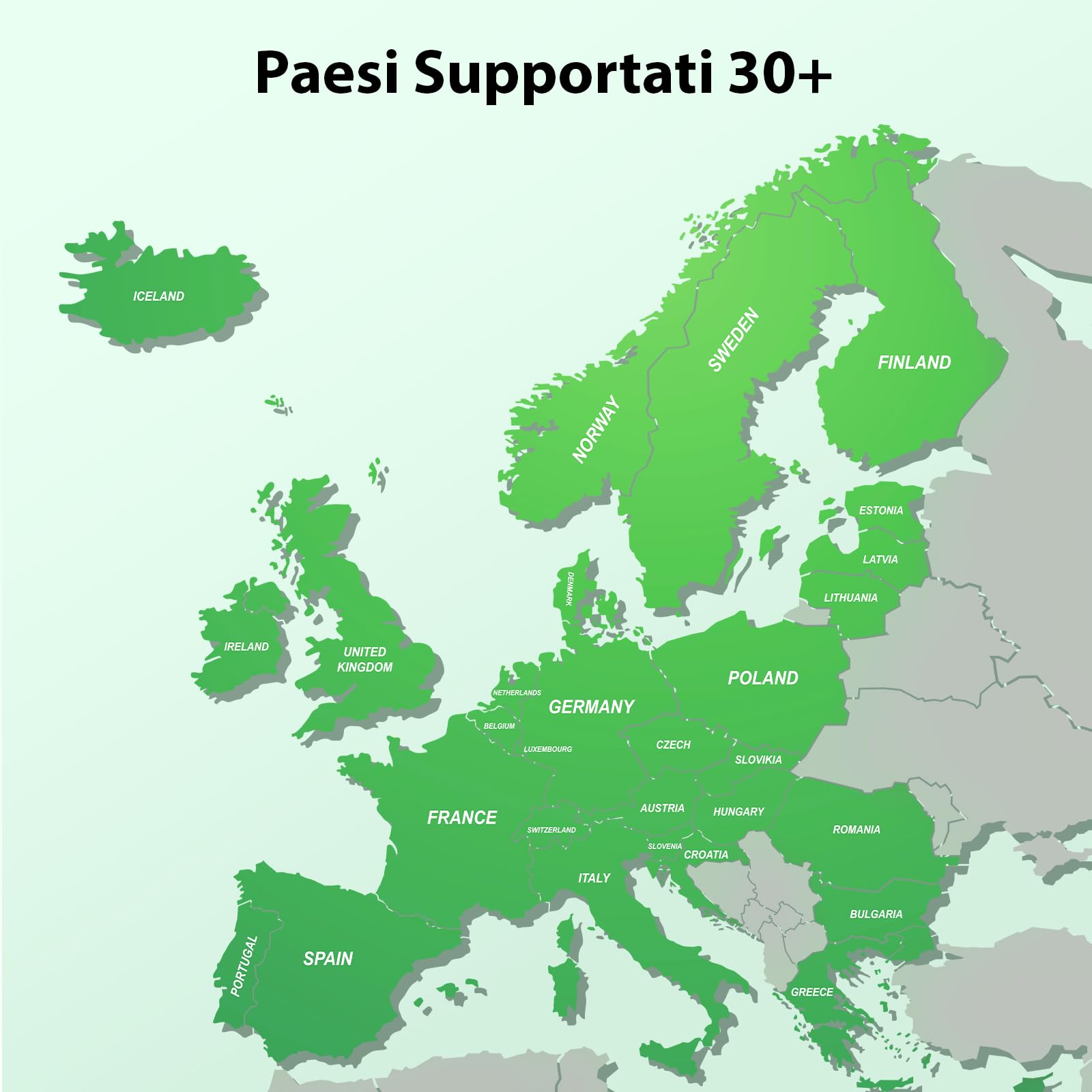 SIM Europea EIOTCLUB, 45GB | 90 Giorni | 5G/4G LTE, valida in 33 Paesi in Europa, SIM Prepagata da Viaggio Senza Contratto, Ricaricabile, per Telefoni, Router e Tablet (Solo Dati, Niente SMS)