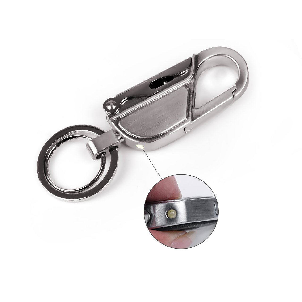 4-in-1 Auto Schlüsselbund Metall - Multifunktioneller Schlüsselanhänger Für Männer