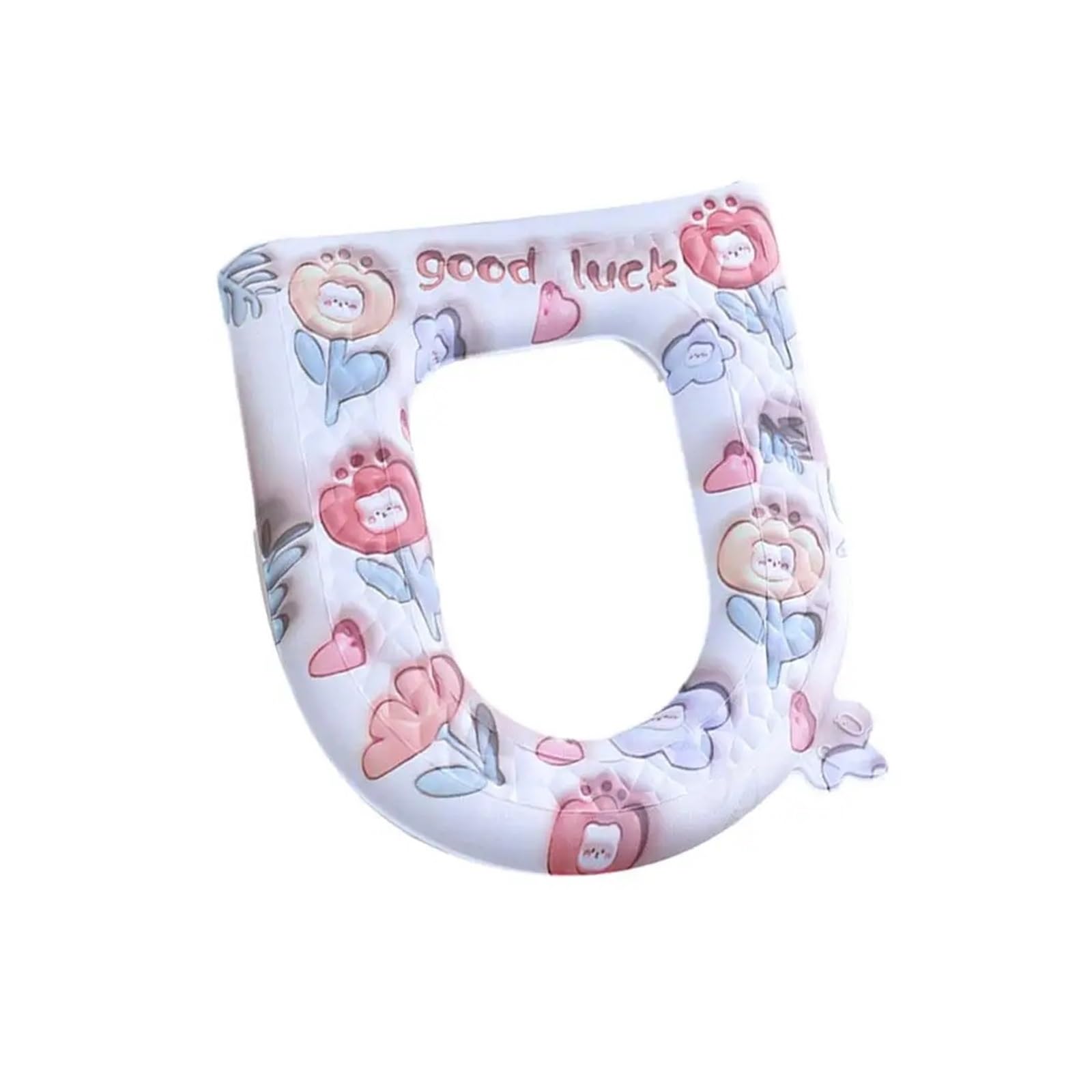 Toilet Seat Cover Toilet Washable Bathroom Toilet Soft Seat Lid Cushio(A)