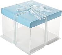 Vista 15 de Restaurantware Sweet Vision Cajas transparentes para tartas de 10 x 8.25 pulgadas, 10 cajas transparentes para tartas de base resistente a la grasa