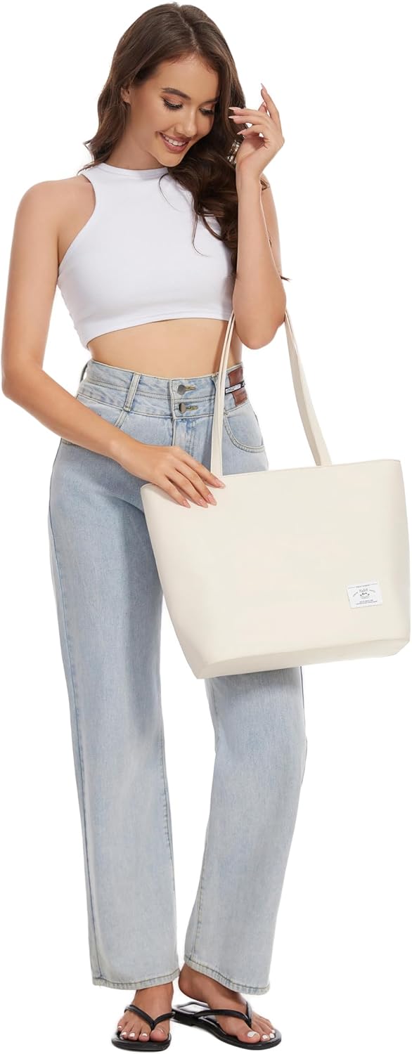 KALIDI Tote Bag for Women Large Waterproof Shoulder Bag Zipper Casual Hobo Handbag Work Shopping Lightweight - Image 8