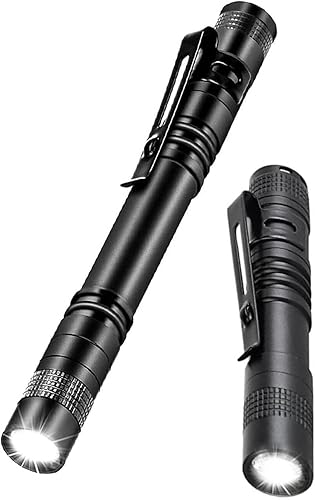 Miniatura 9 de MODOAO Ultra delgado portátil 900LM mini linterna LED clip cinturón pluma luz táctica antorcha 3.5 in (1 paquete)