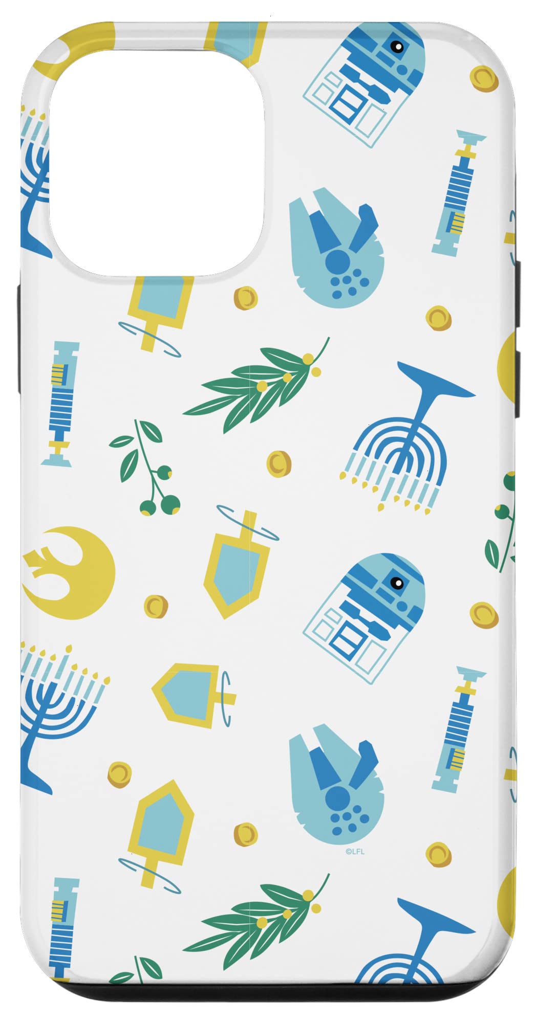 Coque iPhone 12 mini Star Wars Hanukkah protection festive pour smartphone