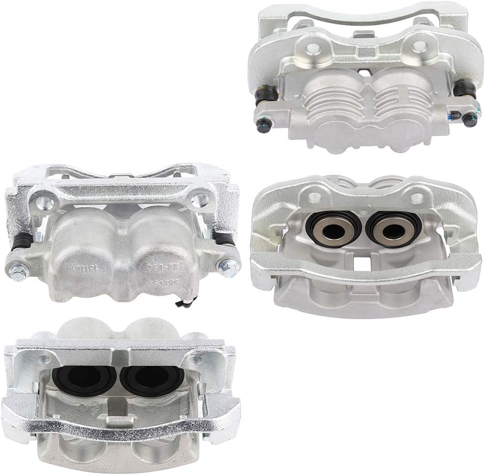 Brake Caliper Assembly ANPART 18-B4728 18-B4729 18-B4764 18-B4765 w/Bracket Front & Rear Sets of 4 Compatible For Cadillac 2002-2006,For Chevrolet 2000-2007,For GMC 2000-2007
