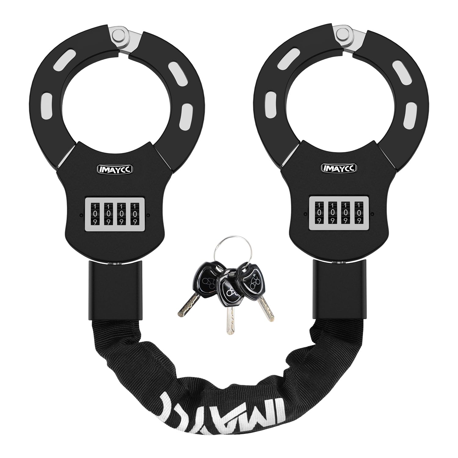 IMAYCC Scooter Lock 4 Digit Combination Electric Scooter Locks Anti Theft Heavy Duty Resettable with 3 Key Chain