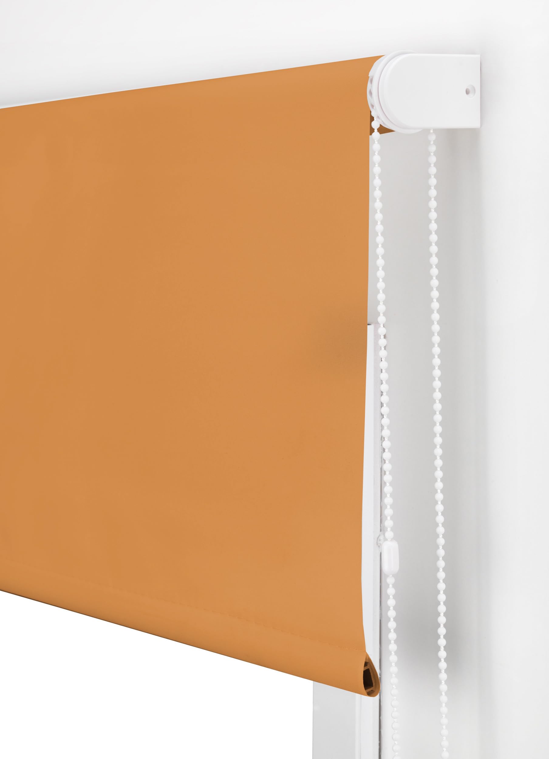 Store Enrouleur translucide uni de qualité supérieure 180 x 250 cm - Store Enrouleur translucide Orange - Store Enrouleur Transparent pour fenêtres 177 x 245 cm