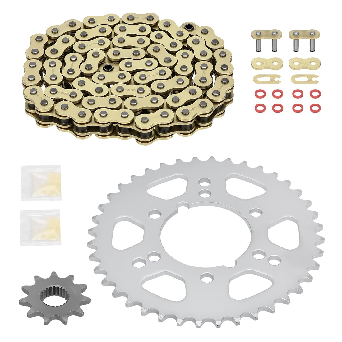 78L Conjunto de cadena de transmisión X-Ring y piñón de transmisión para Polaris RZR 170 2017-2021 0454771 0454563 0455224